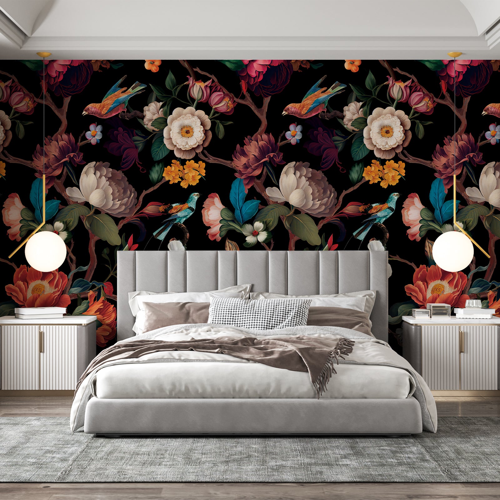 Floral Branches Peel and Stick Wall Mural