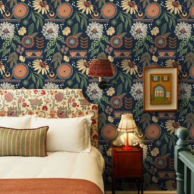 Boho Sun Flora Tapete