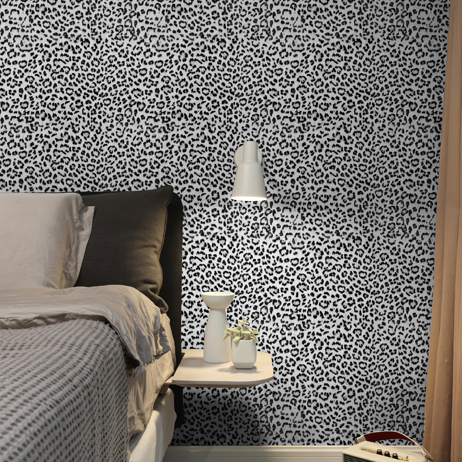 JIFFDIFF Leopard Print Peel and Stick Wallpaper