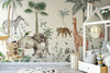 Playful Jungle Safari Peel and Stick Wall Mural