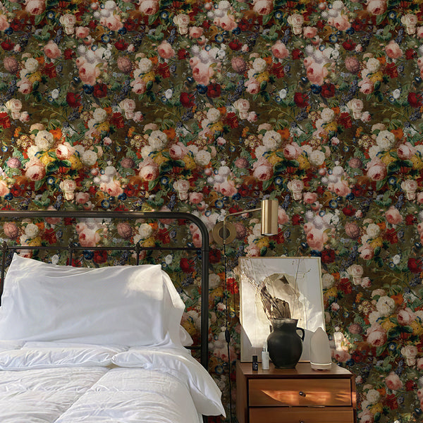 Blühende Blumen Rose Tapete