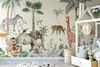 Playful Jungle Safari Peel and Stick Wall Mural