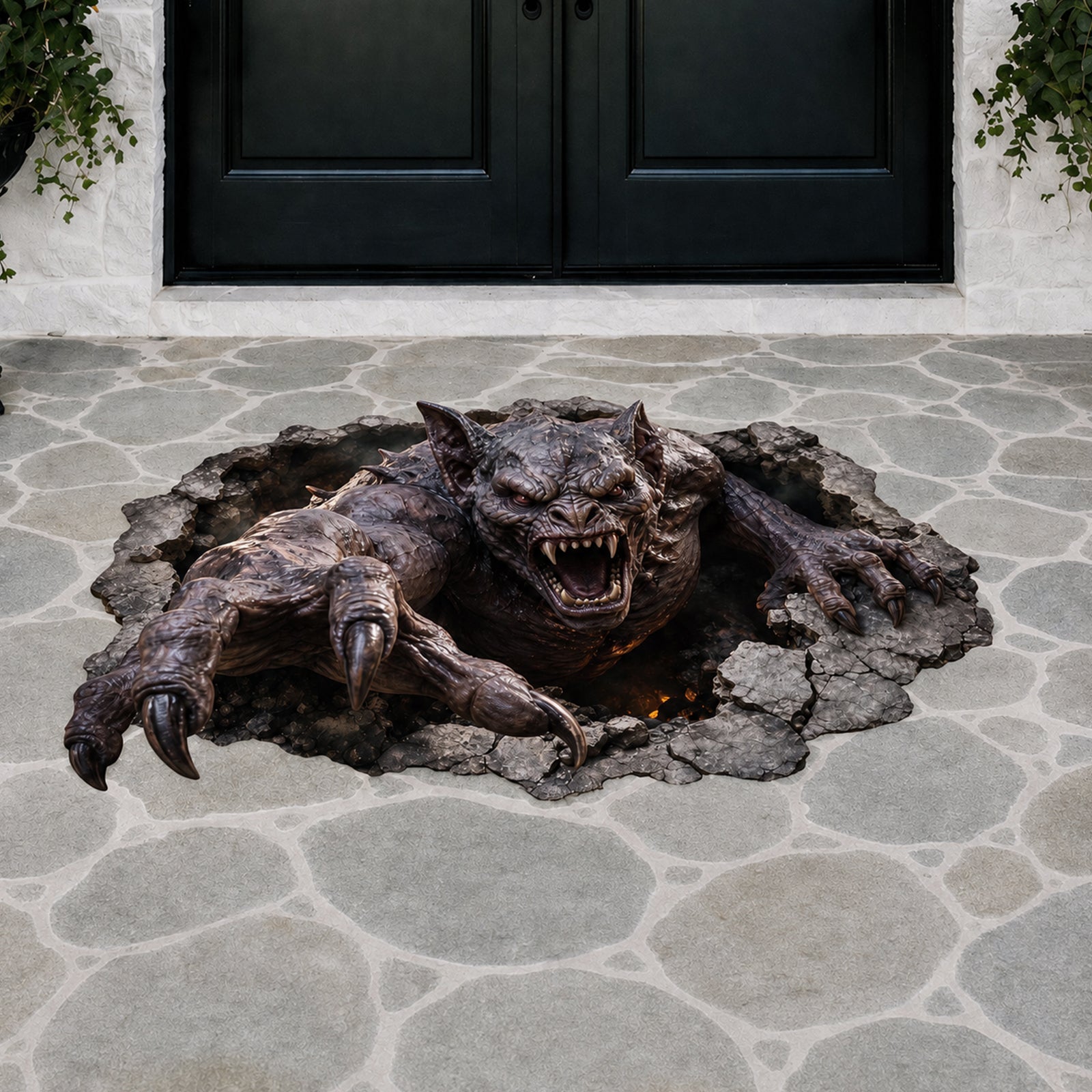 Halloween decorations Hellspawn Breakout Peel and Stick Floor Decal