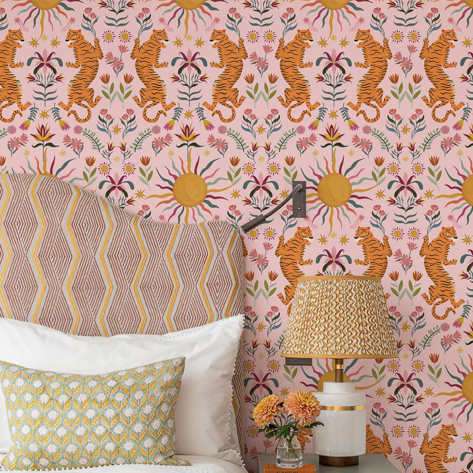 Wild & Playful Tiger Wallpaper