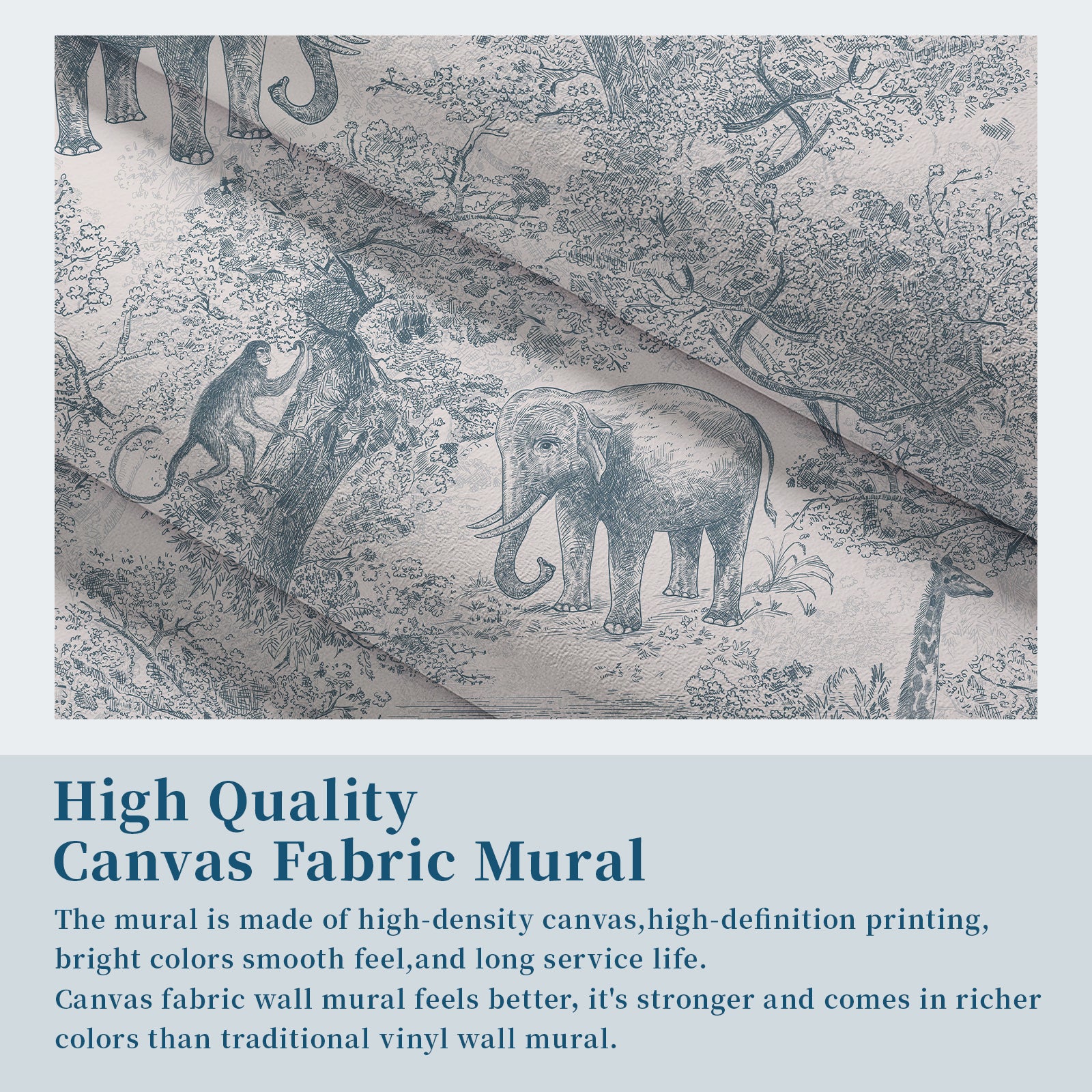 Animal Forest Party Peel and Stick Wall Mural