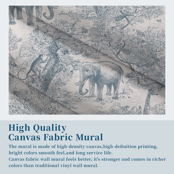 Animal Forest Party Peel and Stick Wall Mural