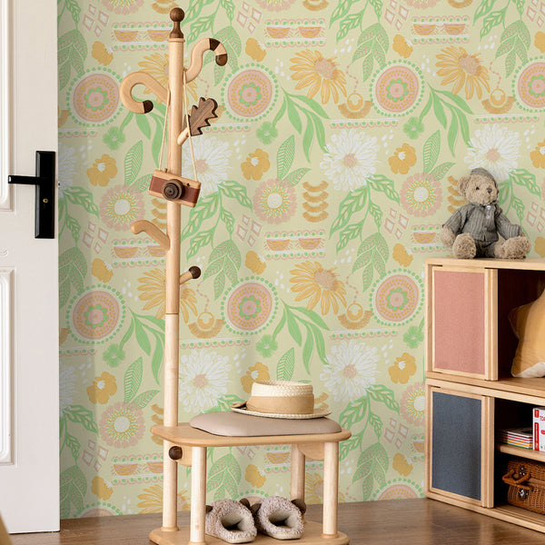 Boho Sun Flora Tapete