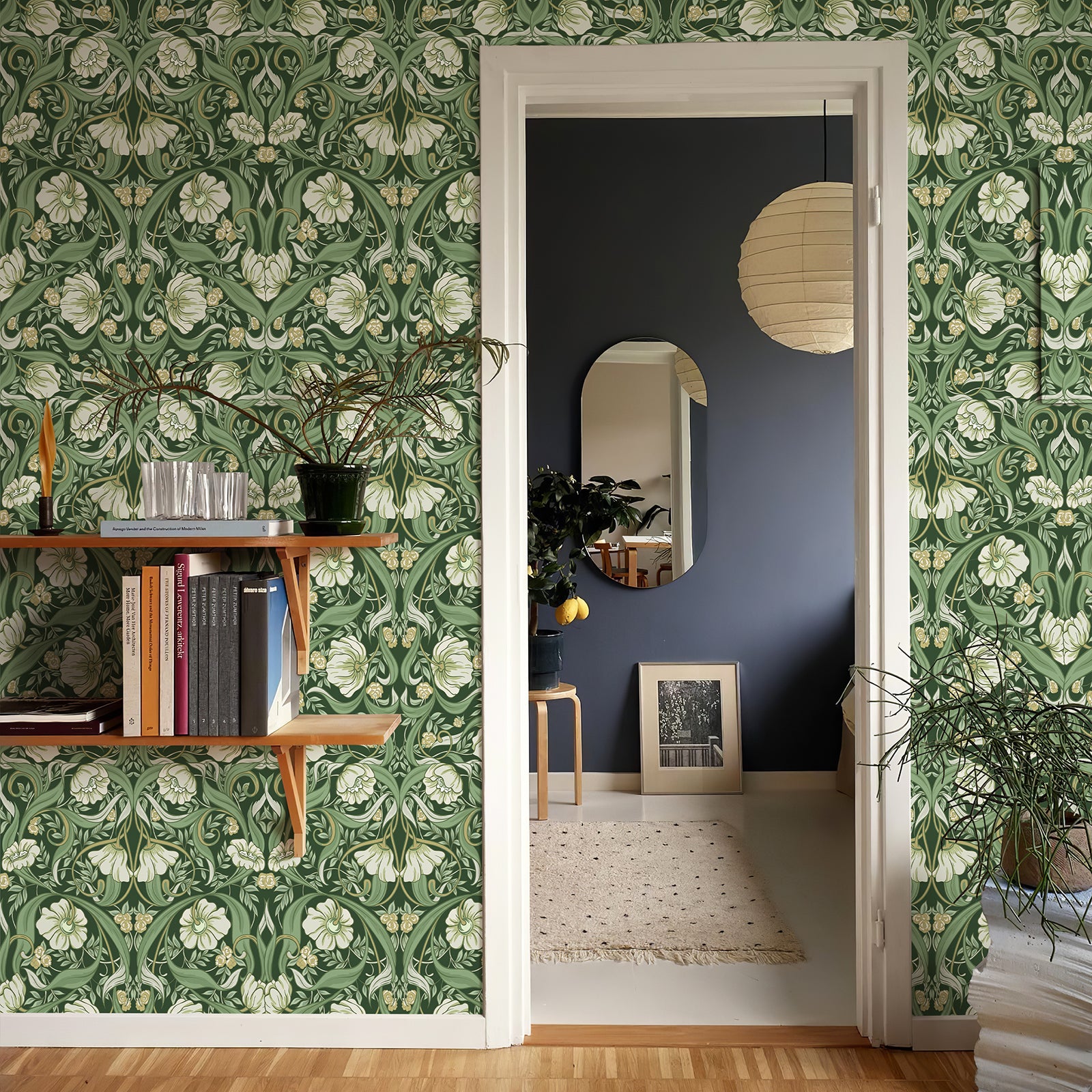 Vintage Floral Peel and Stick Wallpaper