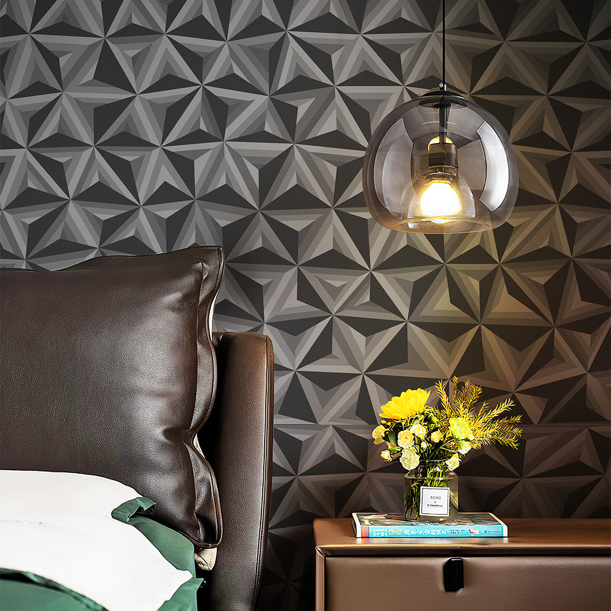 3D Star Textured Peel and Stick Wallpaper