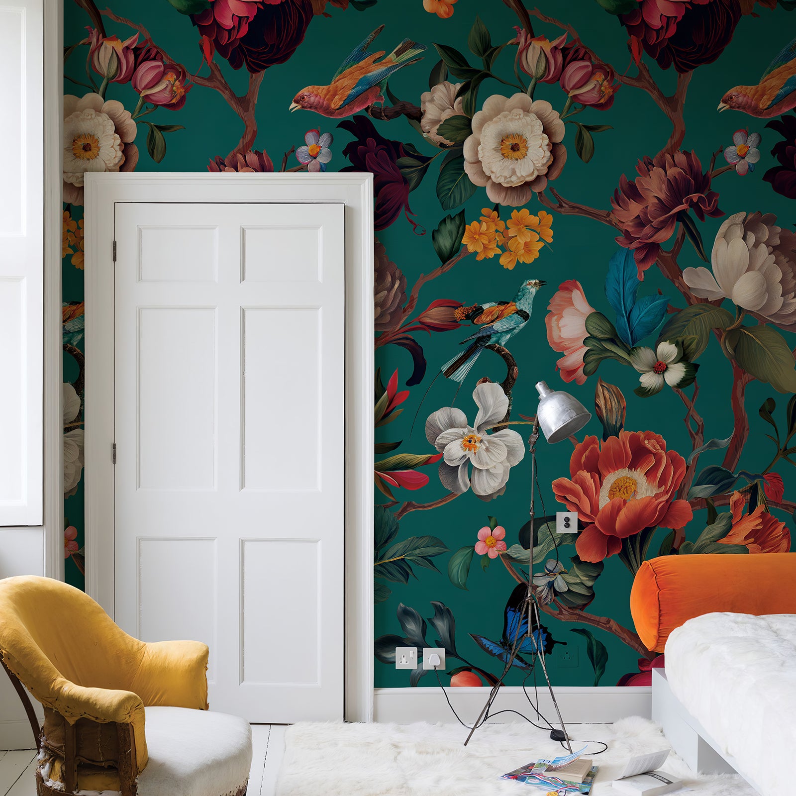 Floral Branches Peel and Stick Wall Mural