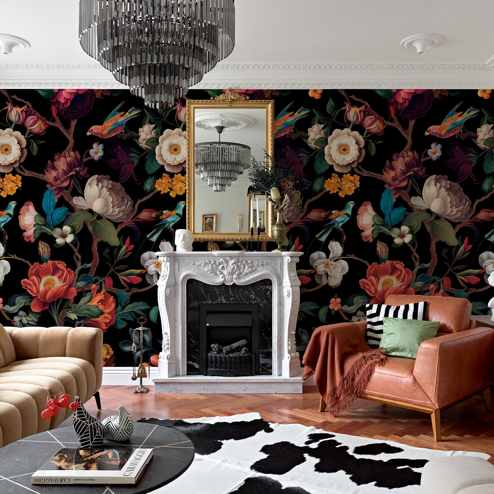 Floral Branches Peel and Stick Wall Mural