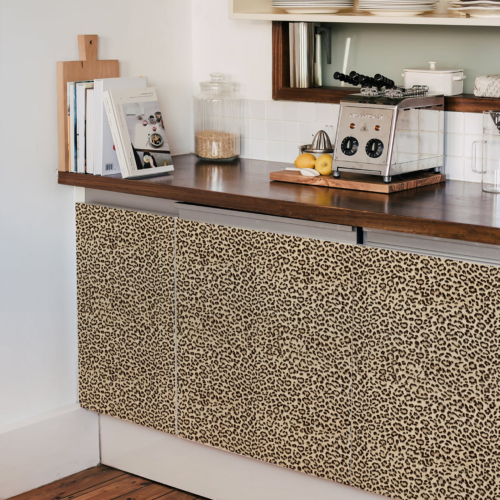 JIFFDIFF Leopard Print Peel and Stick Wallpaper