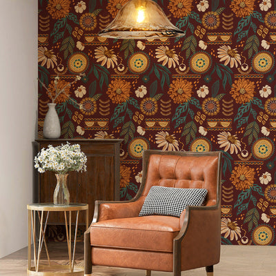 Boho Sun Flora Tapete