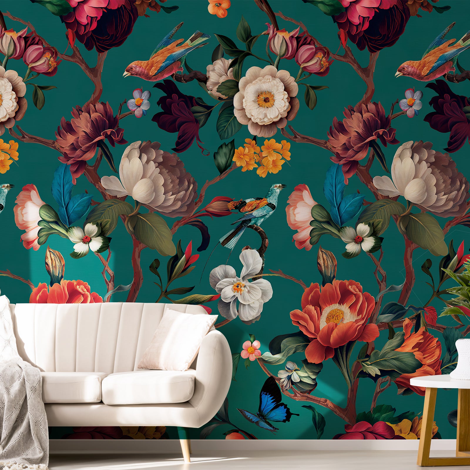 Floral Branches Peel and Stick Wall Mural