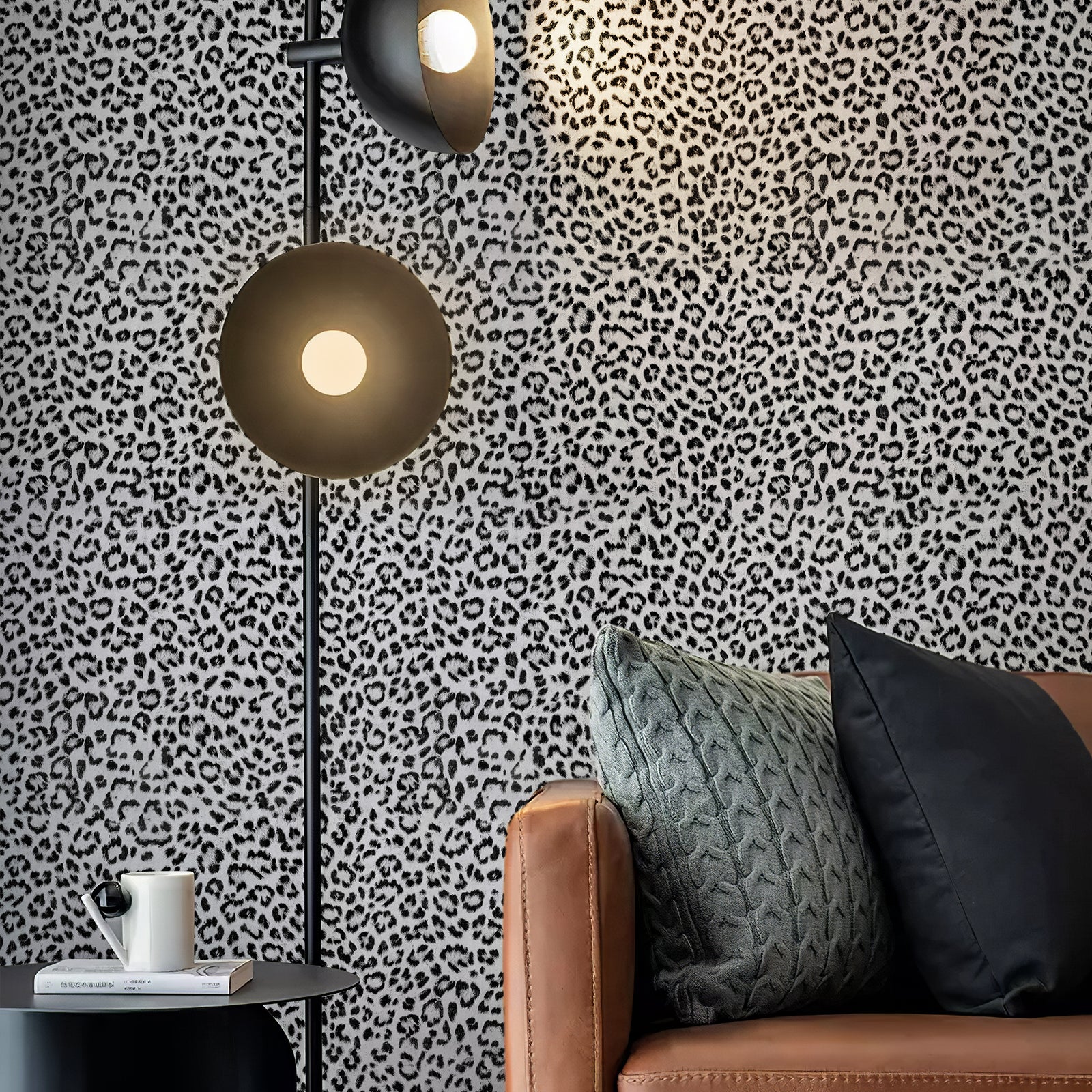 JIFFDIFF Leopard Print Peel and Stick Wallpaper