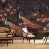 Peacock Flower Peel and Stick Wall Mural