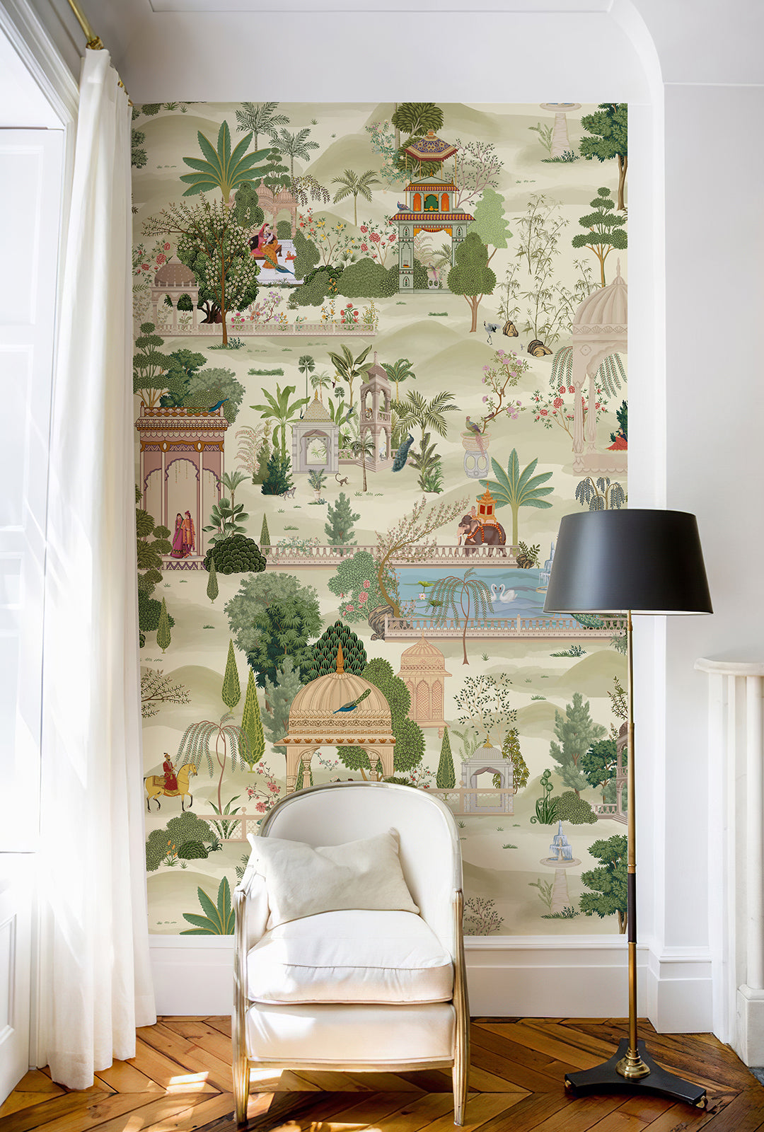 Green Forest Peel and Stick Wall Mural