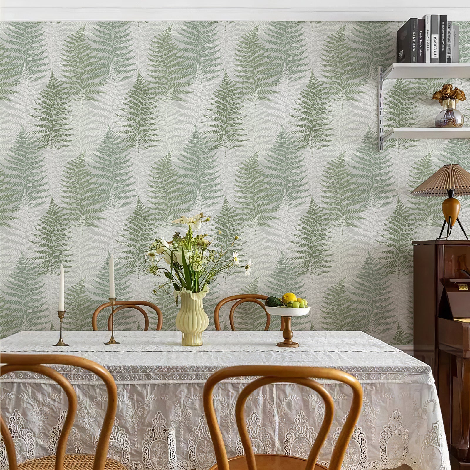 Fern Leaf Botanical Peel and Stick Wallpaper