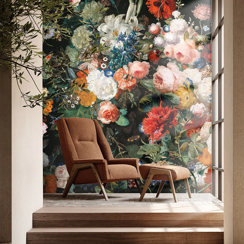Clolorful Flowers Peel and Stick Wall Mural
