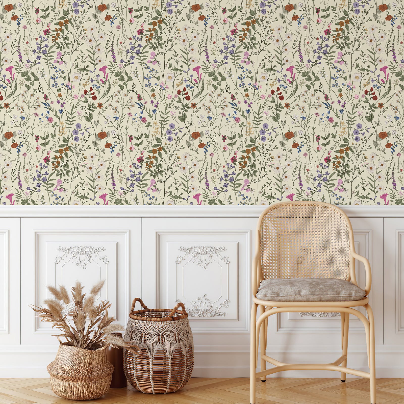 Wildwood Farm Wildflower Peel and Stick Wallpaper