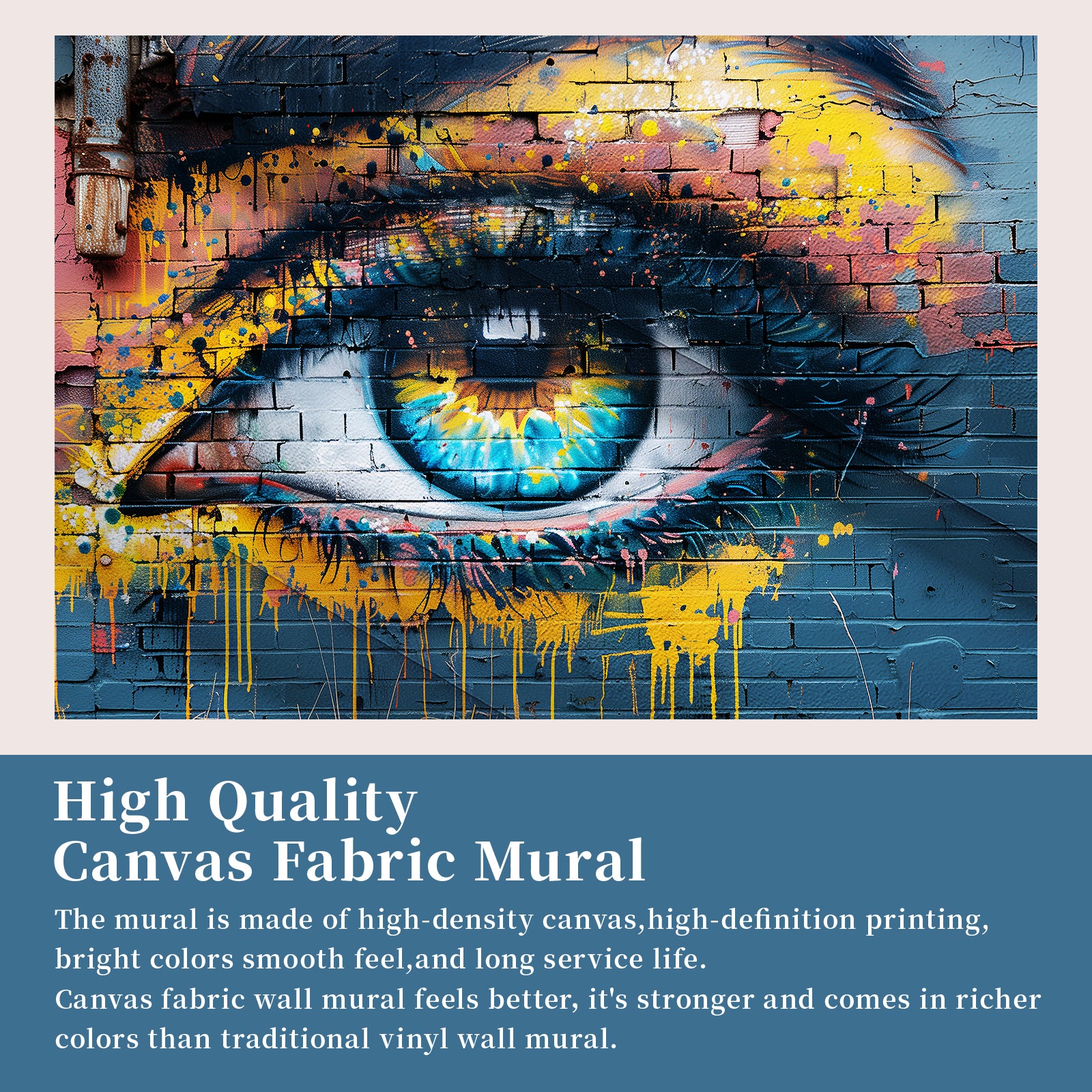 Abstract Eye Peel and Stick Wall Mural