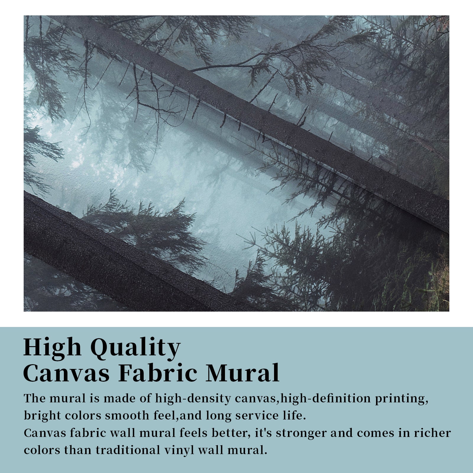 Misty Forest Peel and Stick Wall Mural