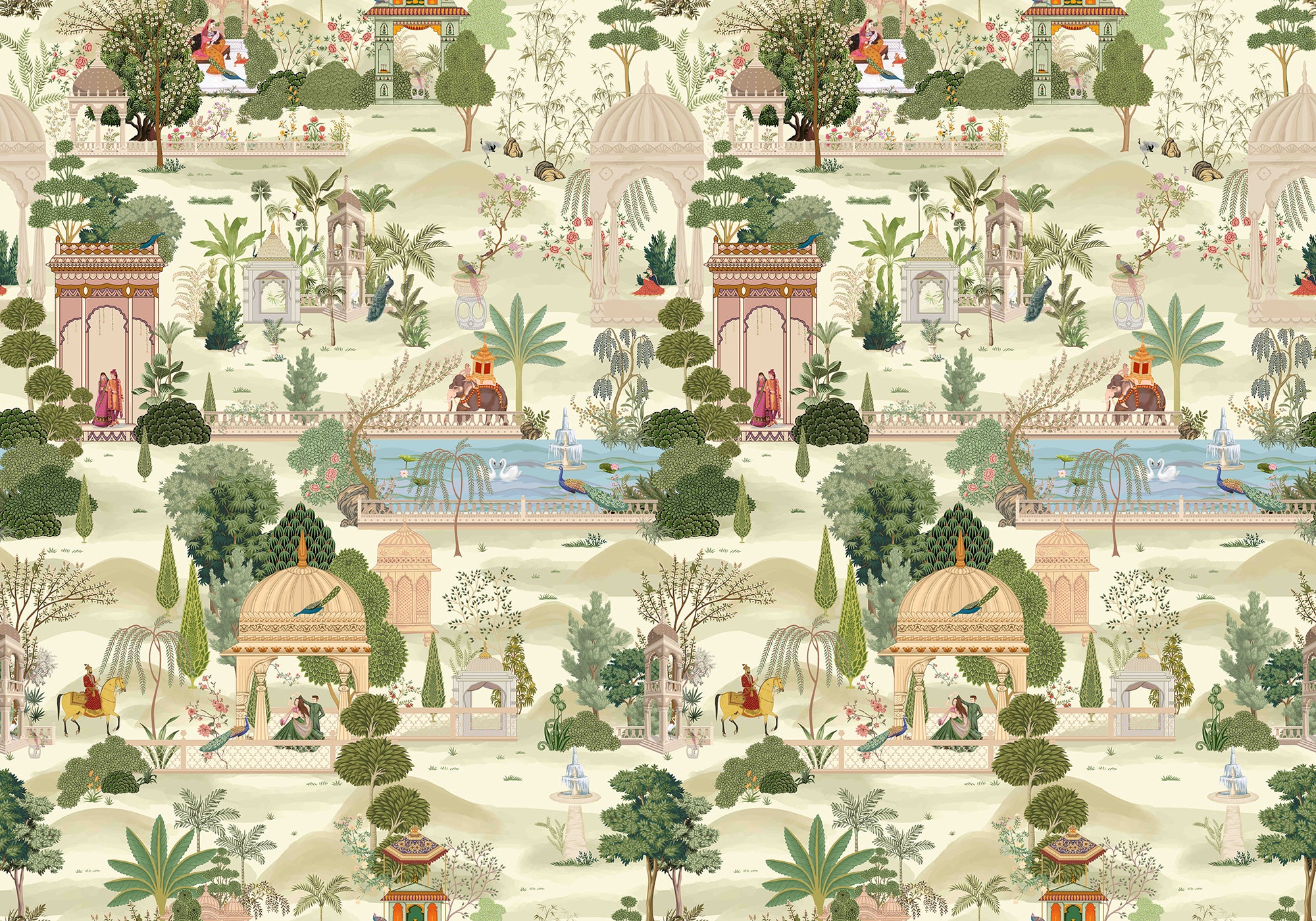 Green Forest Peel and Stick Wall Mural