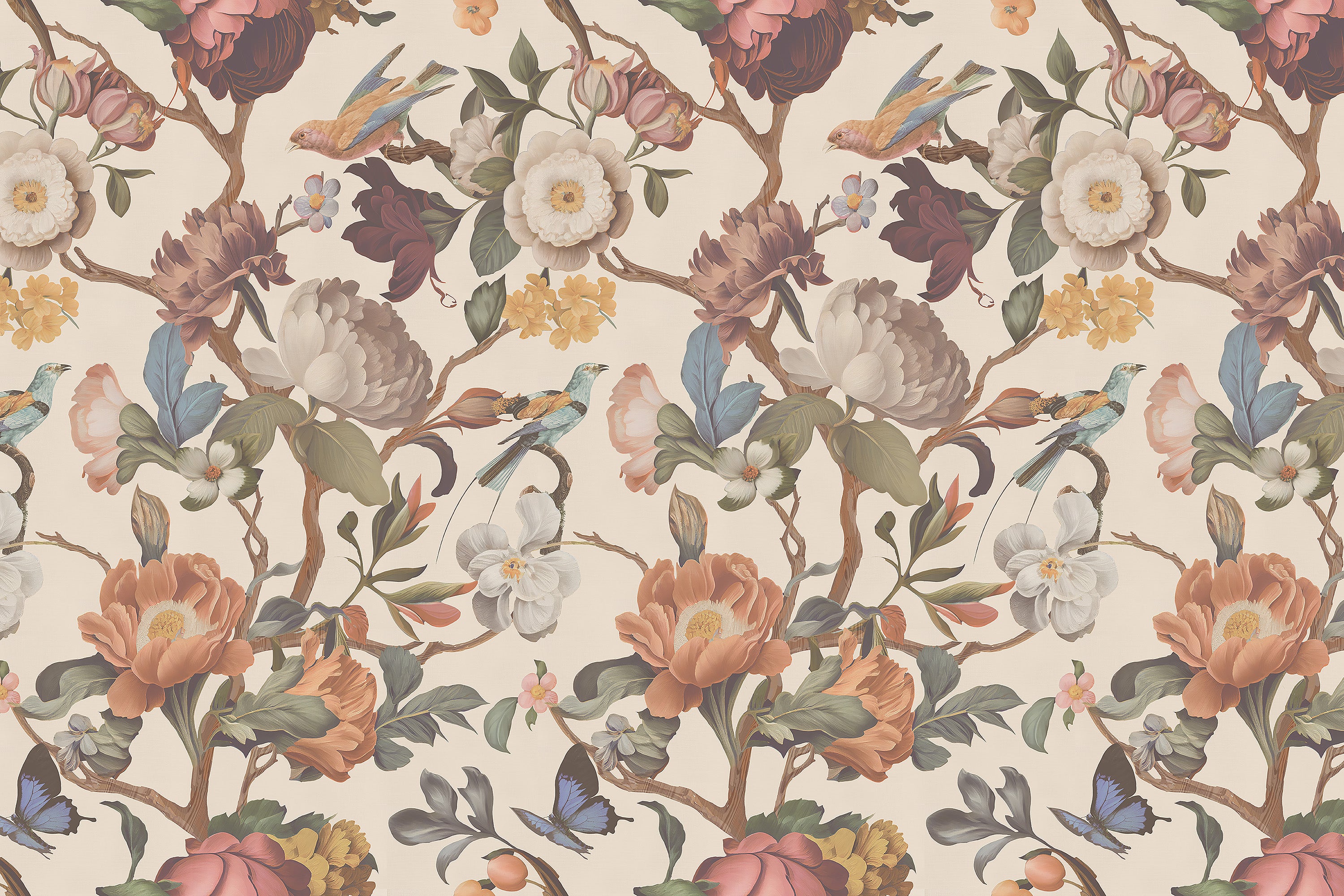 Floral Branches Peel and Stick Wall Mural