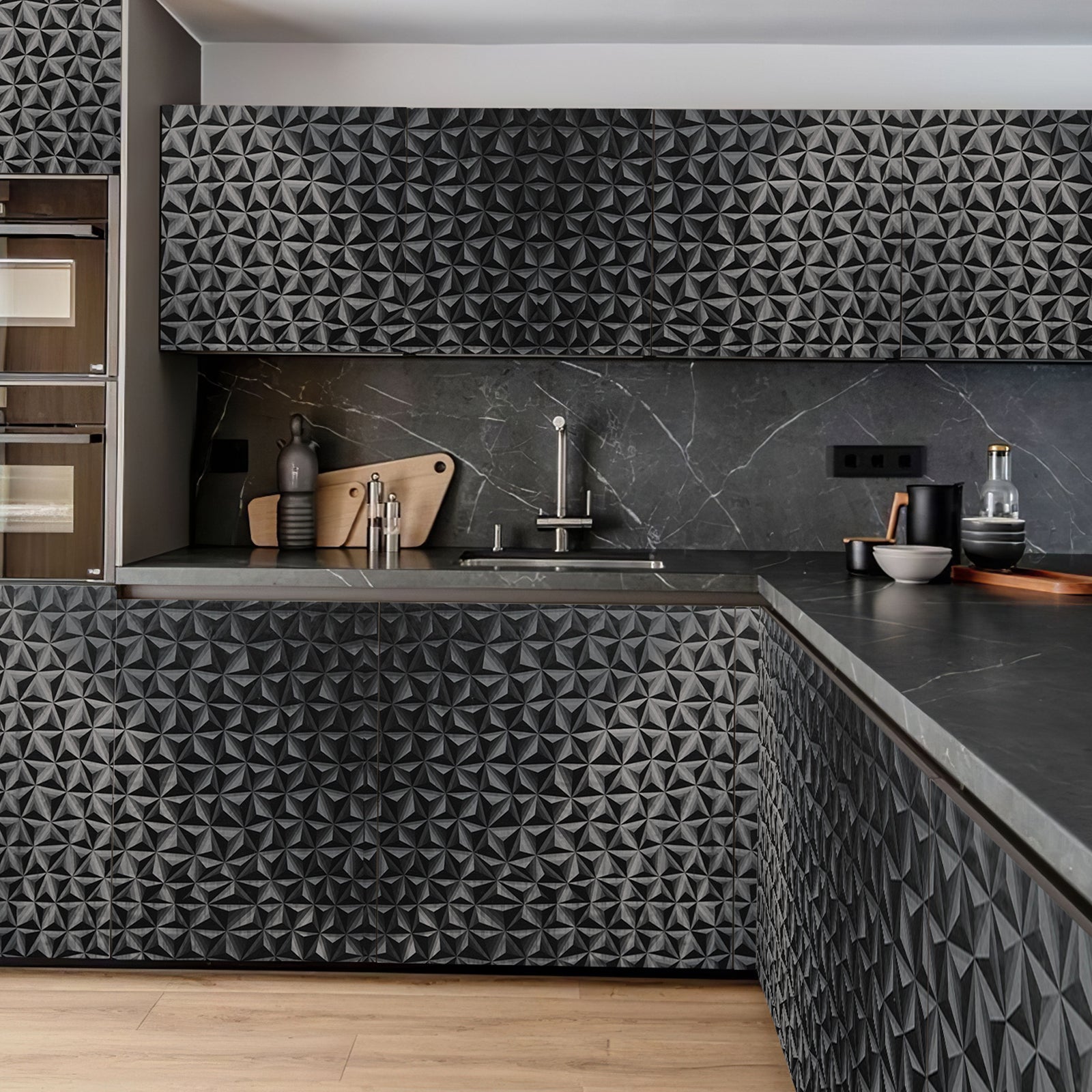 3D Star Textured Peel and Stick Wallpaper