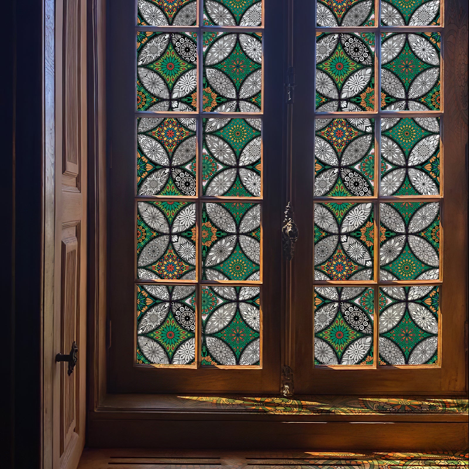 Multicolor Stained Glass Window Film