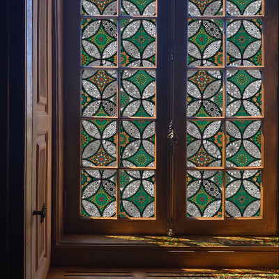Multicolor Stained Glass Window Film
