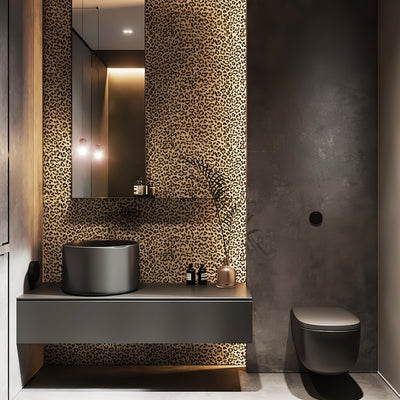 JIFFDIFF Leopard Print Peel and Stick Wallpaper