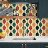 Retro Modern Geometric Peel and Stick Wallpaper