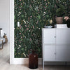 Green Meadow Botanical Floral Peel and Stick Wallpaper