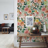 Multicolor Peony Spring Garden Peel and Stick Nursery Wallpaper