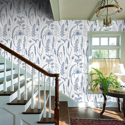 Farmhouse Wildwood Wheat Meadow Wallpaper