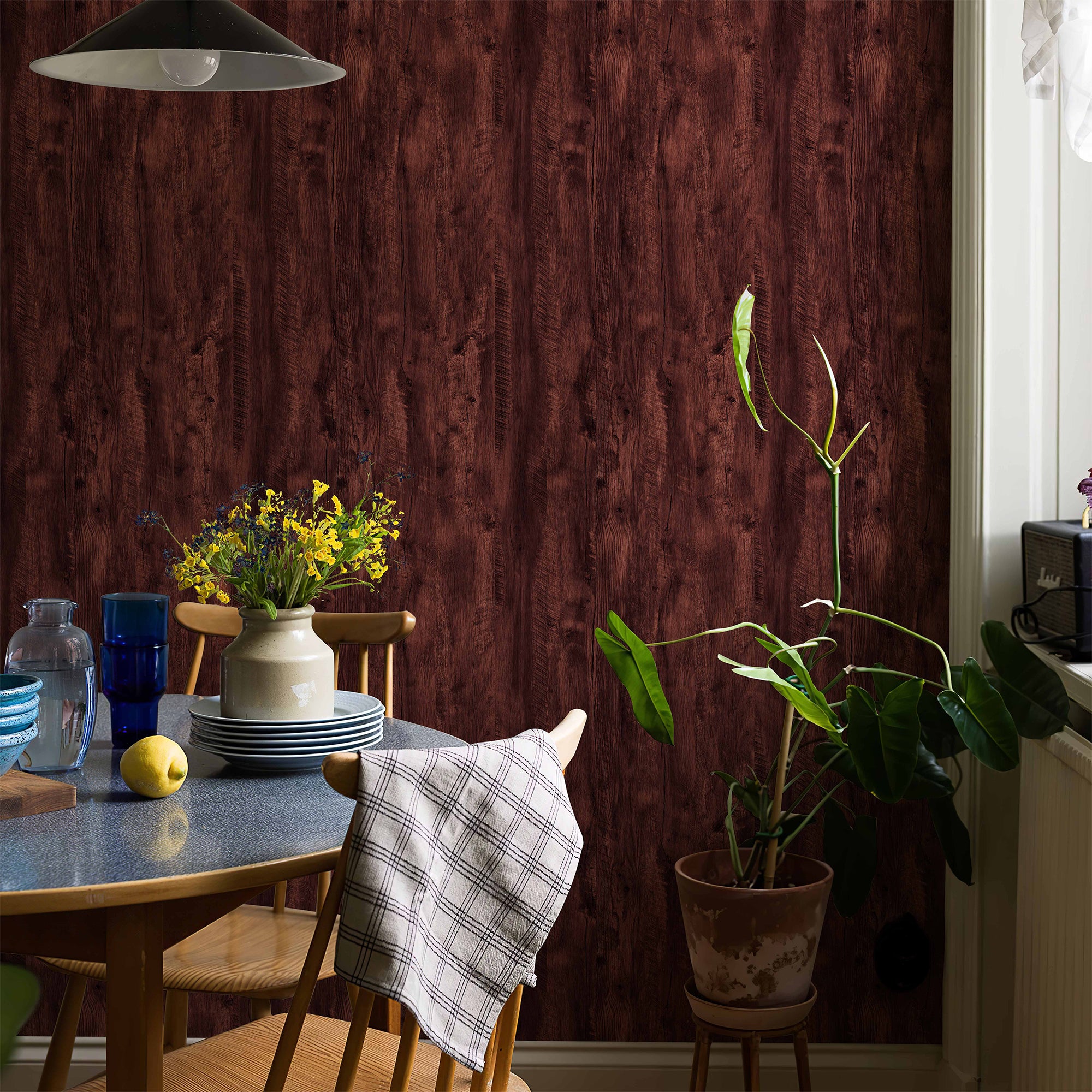 Natural Oak Vintage Wood Peel and Stick Wallpaper