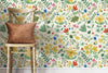 Yellow Floral Peel and Stick Wallpaper