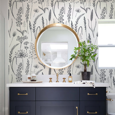 Farmhouse Botanical Wheat Meadow Peel and Stick Wallpaper