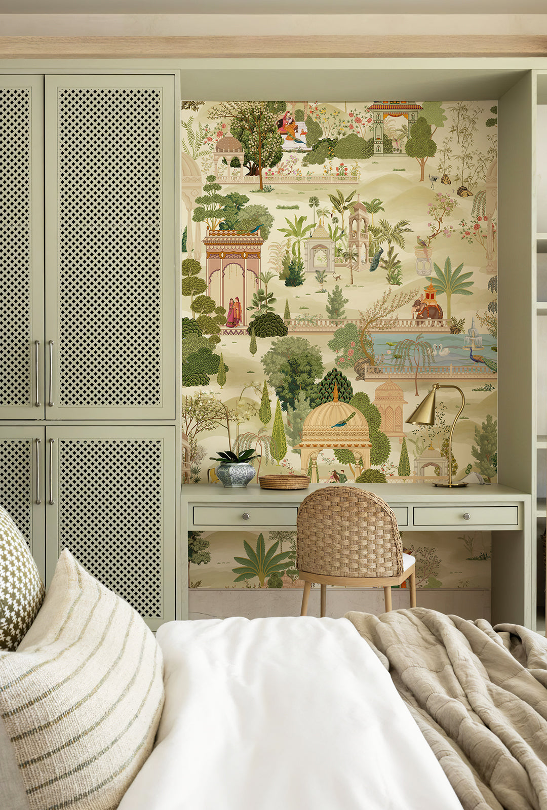 Green Forest Peel and Stick Wall Mural