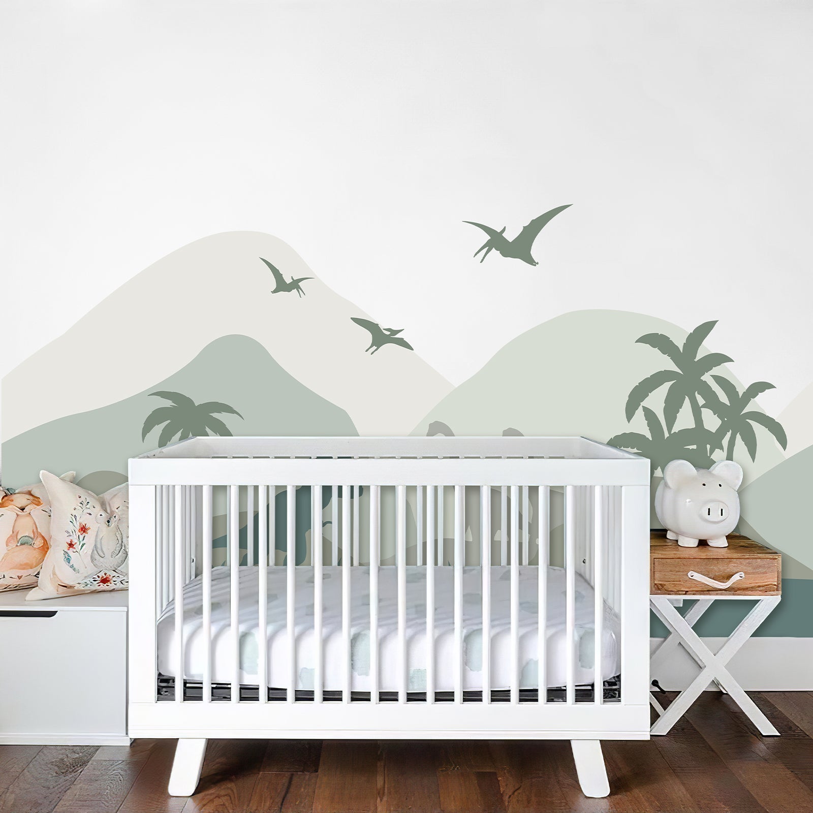 Dinosaurs Landscape Peel and Stick Wall Decal