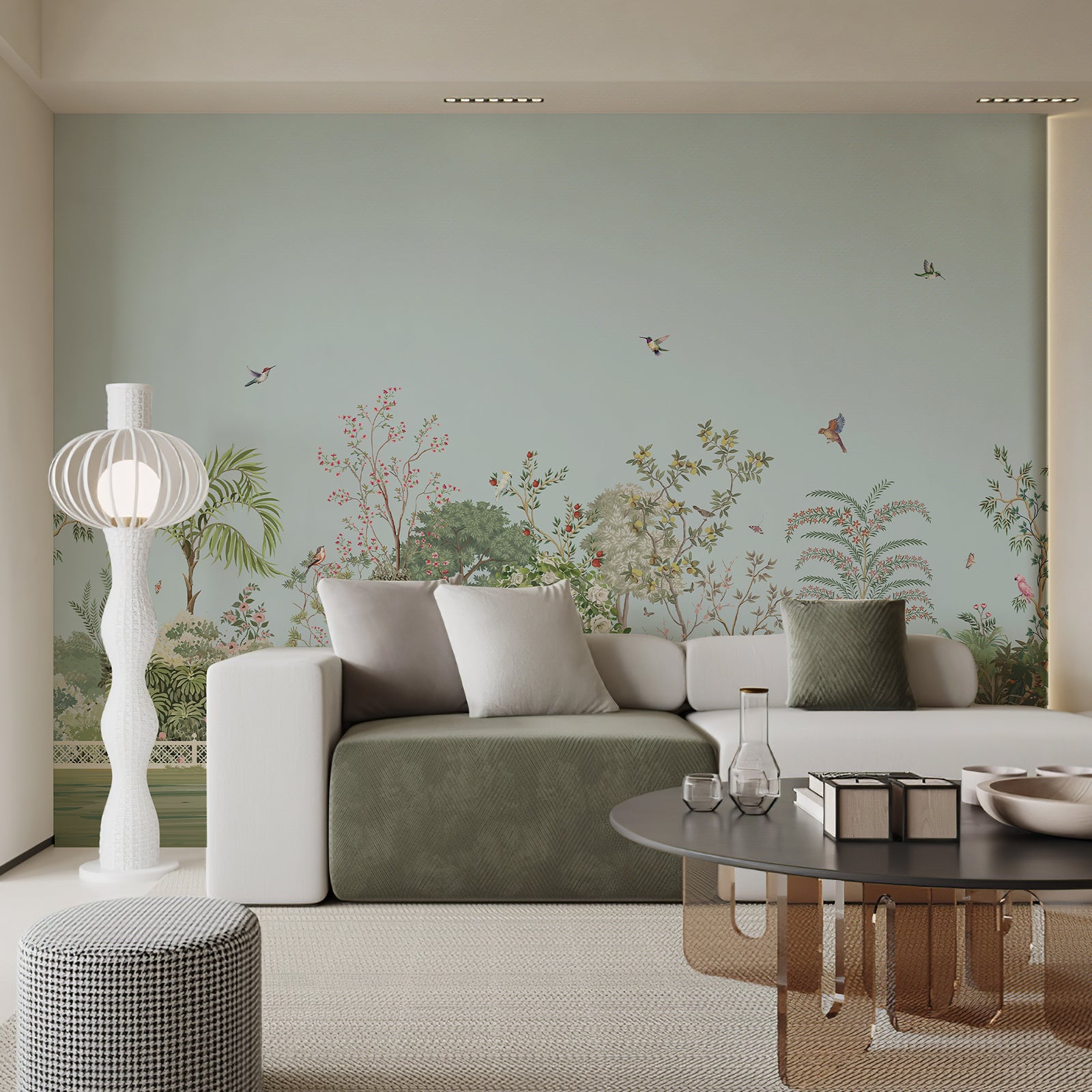 Garden at Dawn Peel and Stick Wall Mural