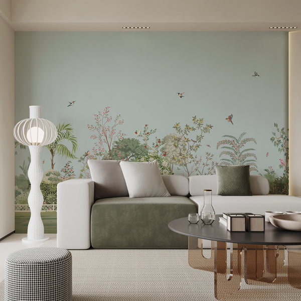 Garden at Dawn Peel and Stick Wall Mural