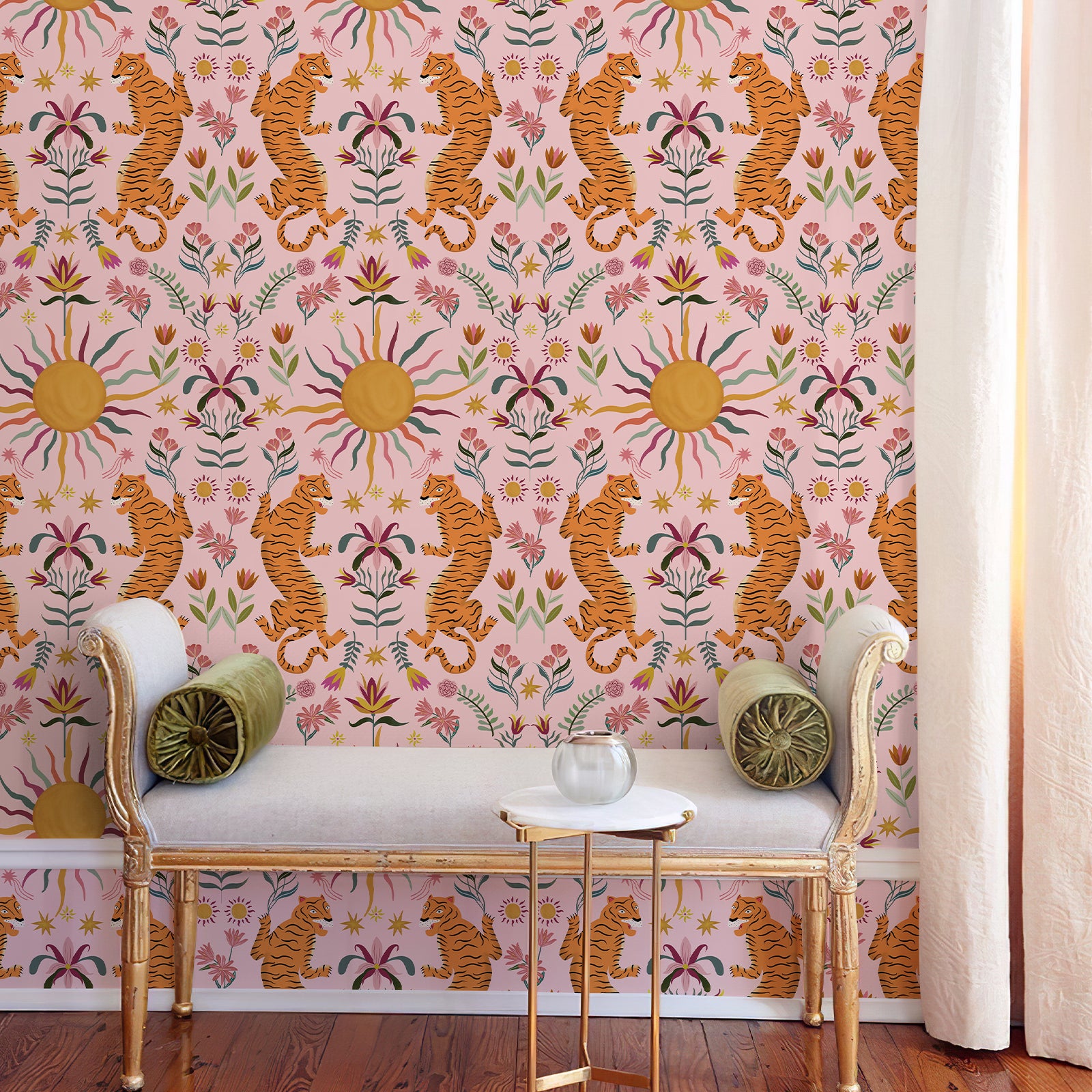 Wild & Playful Tiger Wallpaper