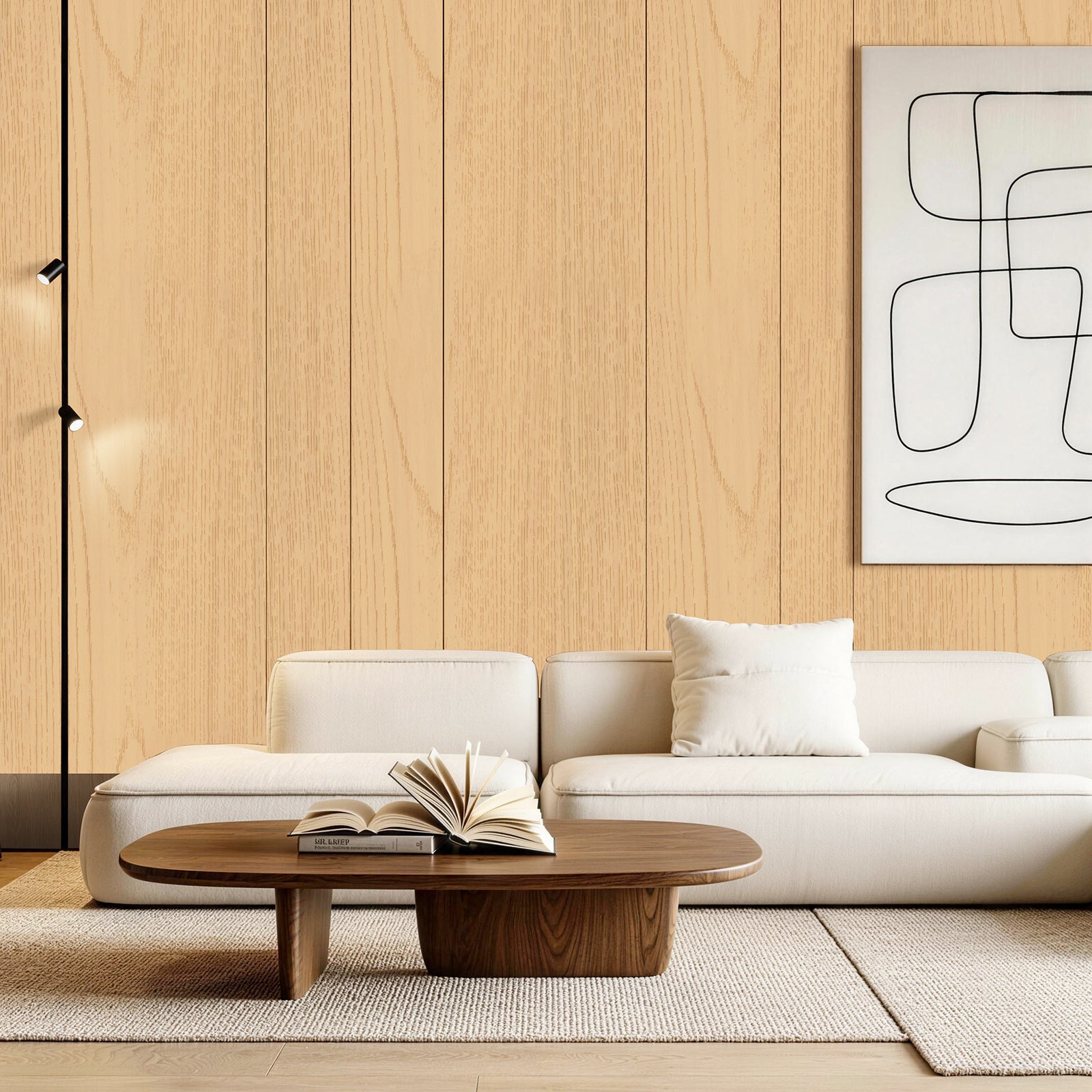 Muti-Color Wood Grain Peel and Stick Wallpaper