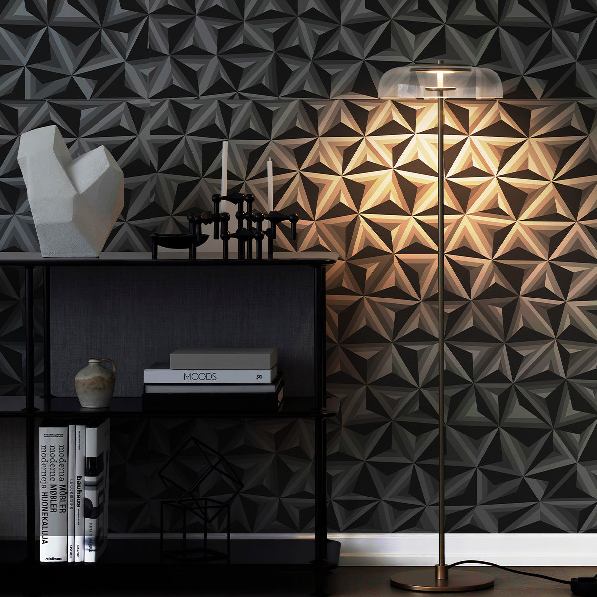 3D Star Textured Peel and Stick Wallpaper