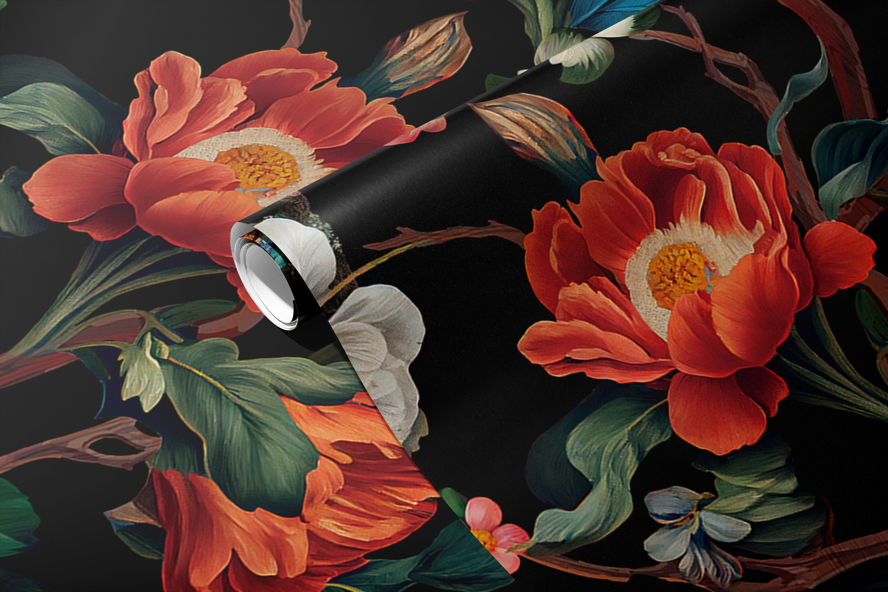 Floral Branches Peel and Stick Wall Mural