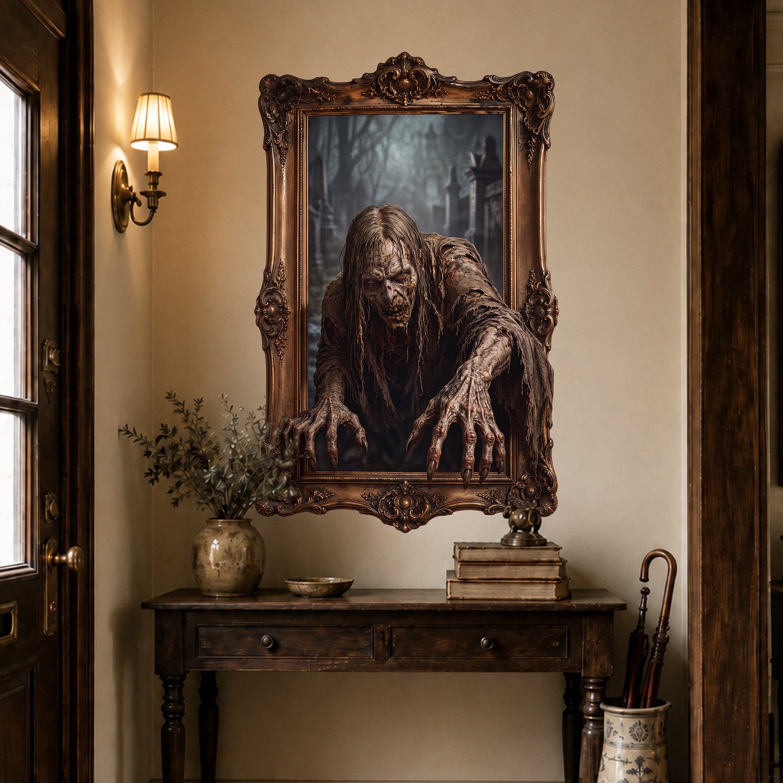 Halloween decorations Haunted Portrait Peel and Stick Wall Decal Wall Painting