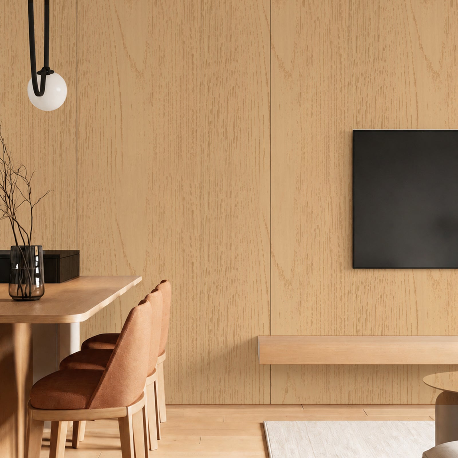 Muti-Color Wood Grain Peel and Stick Wallpaper