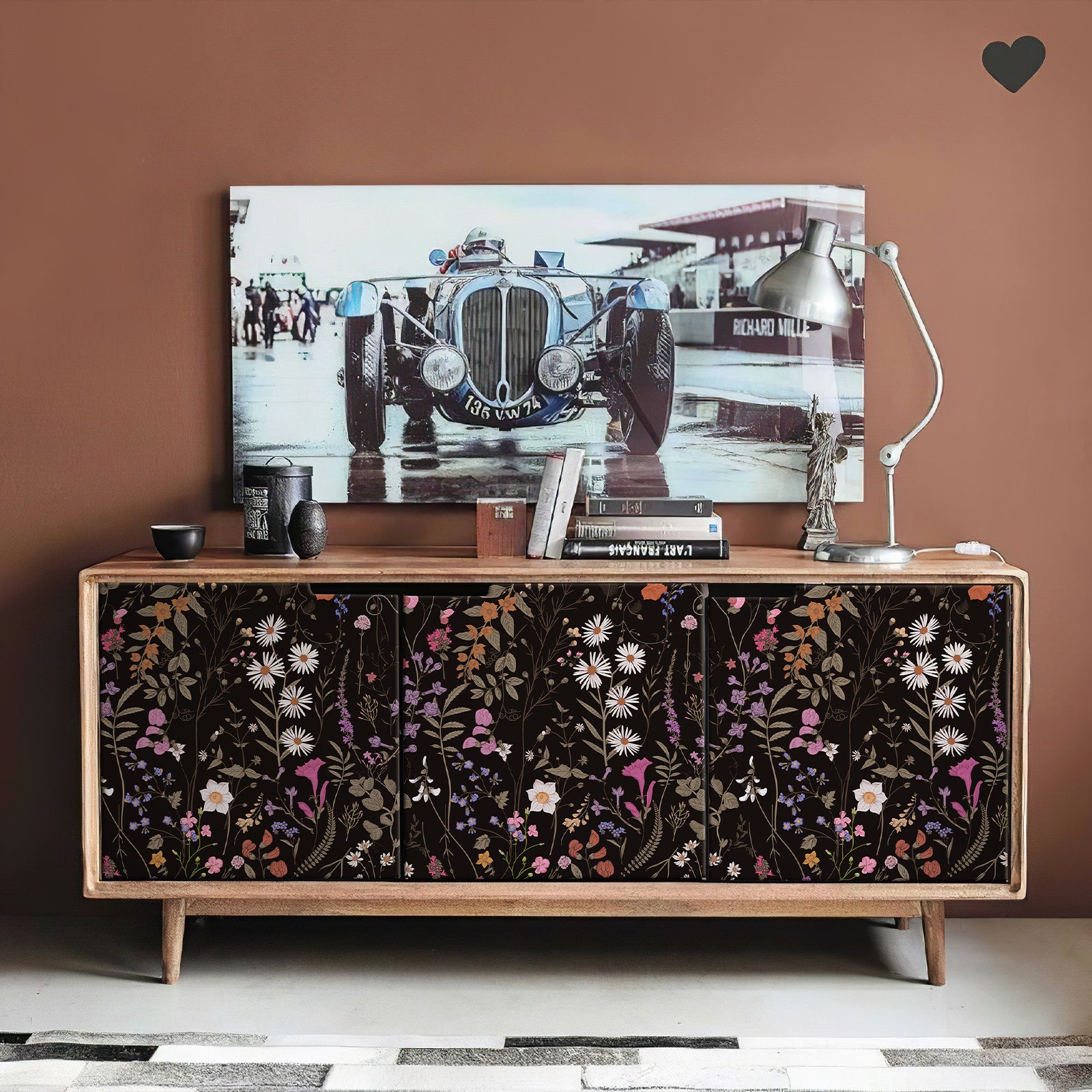 Wildflower Botanical Peel and Stick Wallpaper